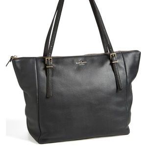 KATE SPADE BLACK EMMA LANE, MAYA TOTE